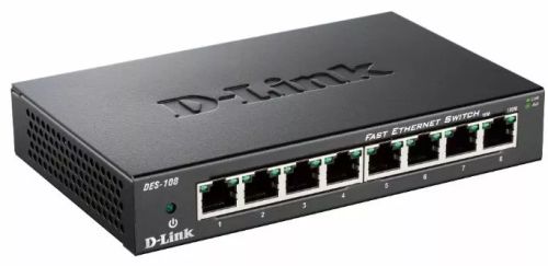 Vente Switchs et Hubs D-LINK 8-port 10/100Mbps Fast Ethernet Unmanaged Switch