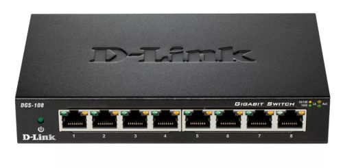 Vente D-LINK 8-port 10/100/1000Mbps Gigabit Ethernet Switch - Metal Housing au meilleur prix