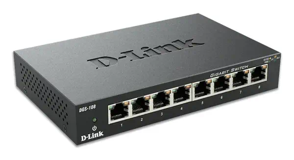 D-Link DGS-108 Noir - Switchs et Hubs - visuel 2