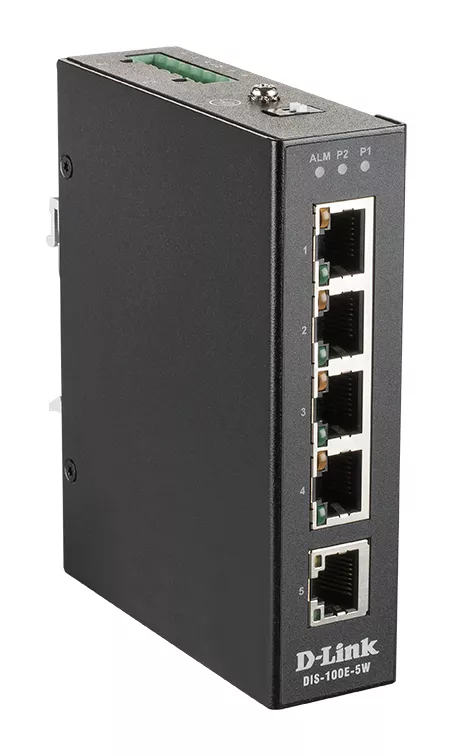 Vente D-LINK 5-Port Unmanaged Layer2 Fast Ethernet Industrial au meilleur prix