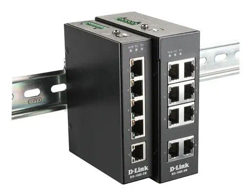 D-LINK 5-Port Unmanaged Layer2 Fast Ethernet Industrial D-Link - visuel 1 - hello RSE - Plug and Play