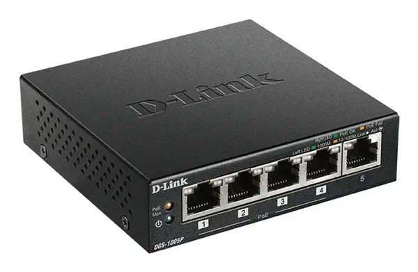 D-Link DGS-1005P/E commutateur réseau Non-géré Gigabit Ethernet (10/100/1000) Connexion Ethernet, su - Switchs et Hubs - visuel 2
