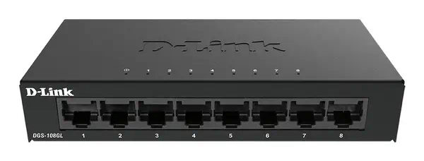 D-Link DGS-108GL Non-géré Gigabit Ethernet (10/100/1000) Noir - Switchs et Hubs - visuel 1