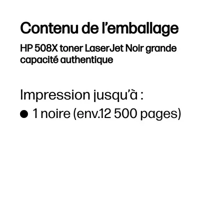 508X toner LaserJet Noir grande capacité authentique - HP - Toner - visuel 4