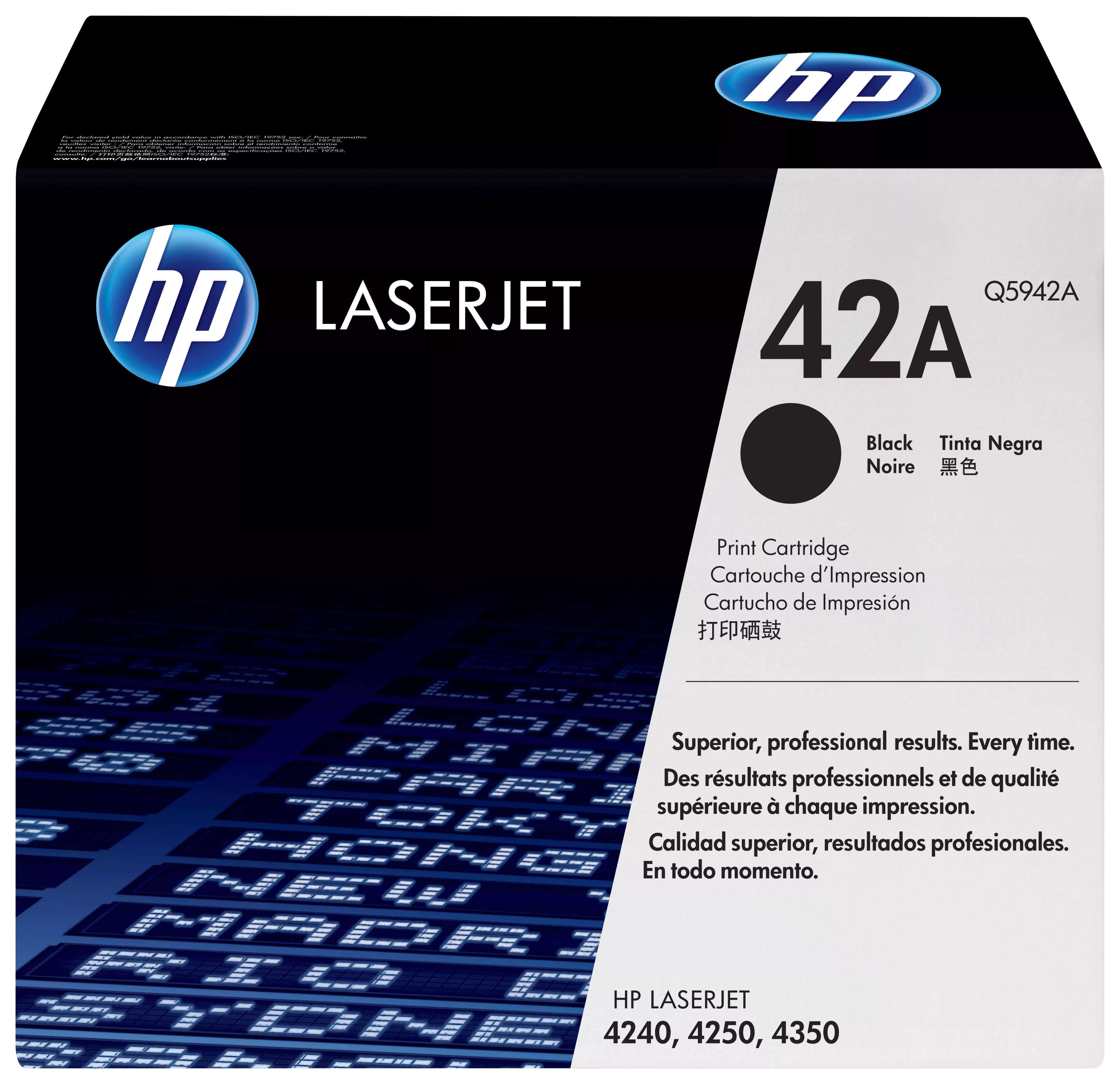 Achat HP 42A original LaserJet Toner cartridge Q5942A black au meilleur prix