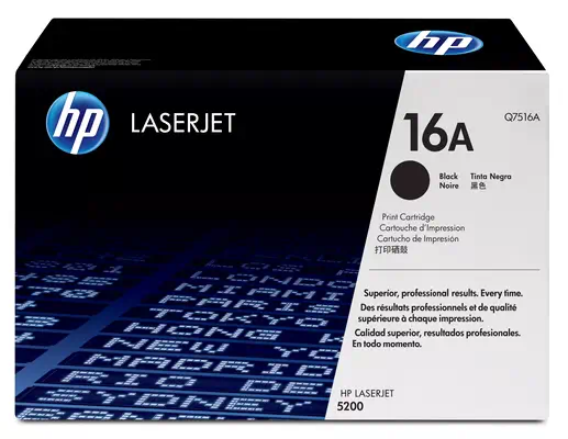 Vente Toner HP 16A original LaserJet Toner cartridge Q7516A black sur hello RSE