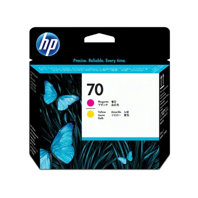 HP 70 tête d'impression DesignJet magenta et jaune - Autres consommables - visuel 2