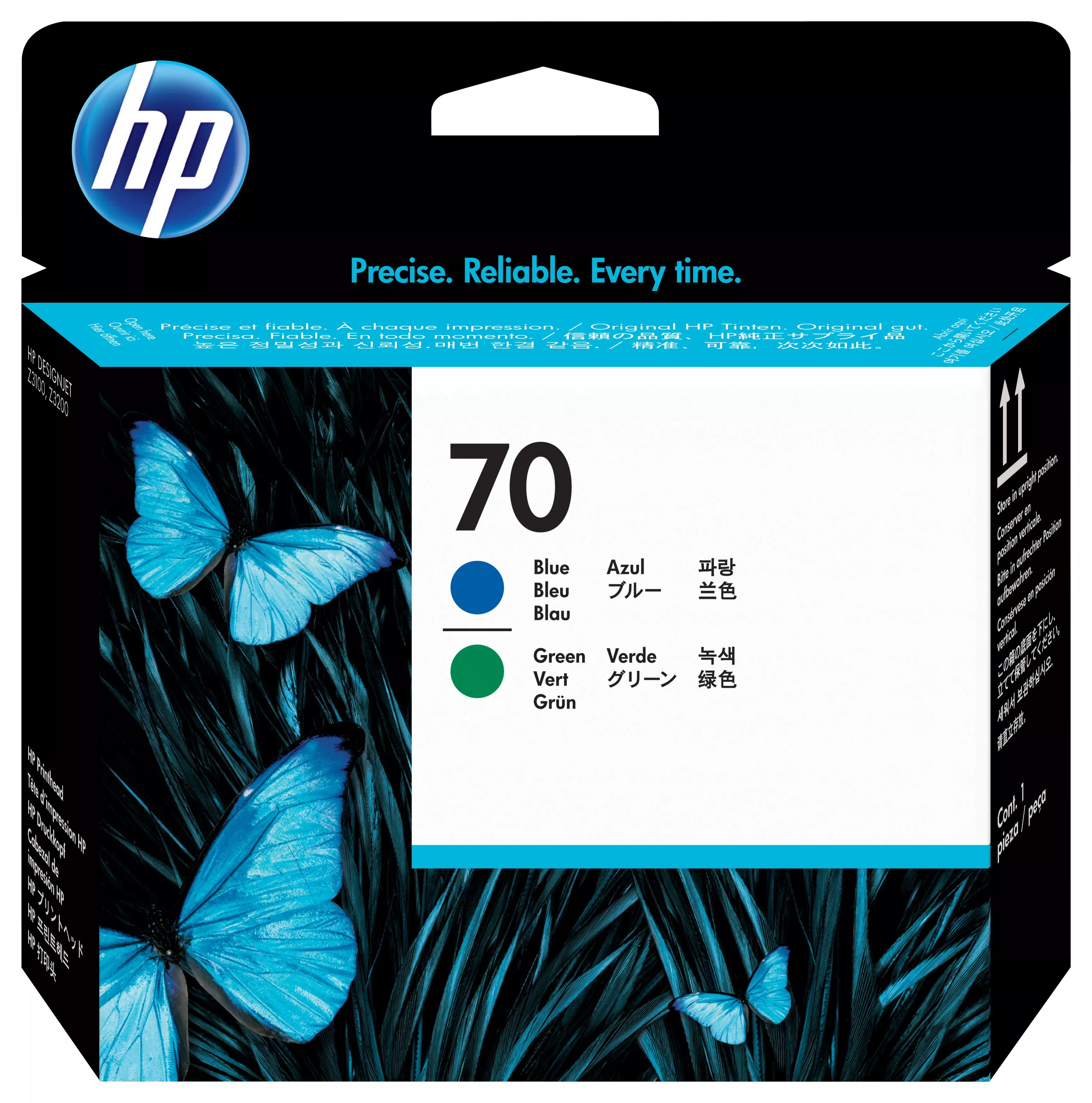 Vente HP 70 original printhead C9408A blue and green HP au meilleur prix - visuel 2