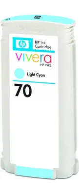 HP 70 cartouche d'encre cyan clair 130 ml - Autres consommables - visuel 2