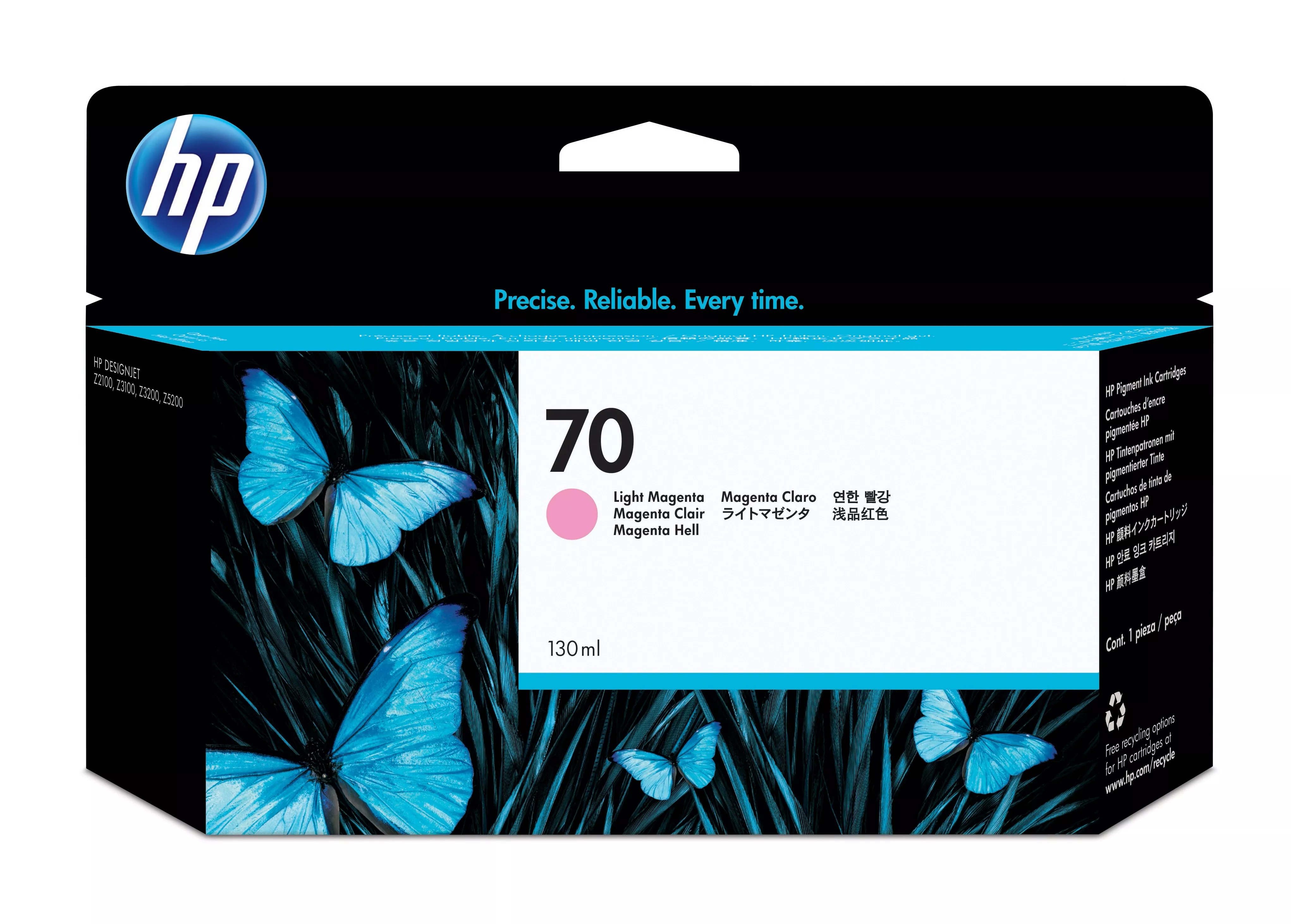 Revendeur officiel Autres consommables HP 70 original Ink cartridge C9455A light magenta standard
