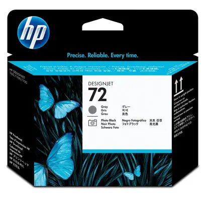 HP 72 têtes d'impression grise et noir photo - Autres consommables - visuel 1