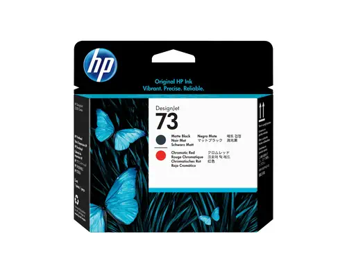 73 tête d'impression DesignJet noir mat et rouge chromatique - HP - Autres consommables - visuel 1