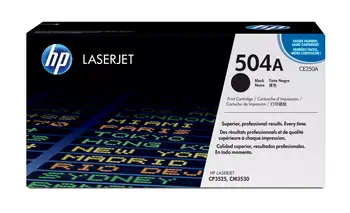 Achat HP 504A original Colour LaserJet Toner cartridge CE250A au meilleur prix