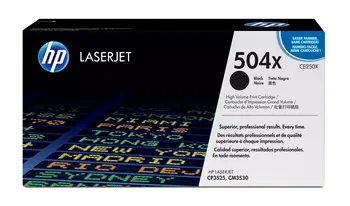 Revendeur officiel Toner HP 504X original Colour LaserJet Toner cartridge CE250X