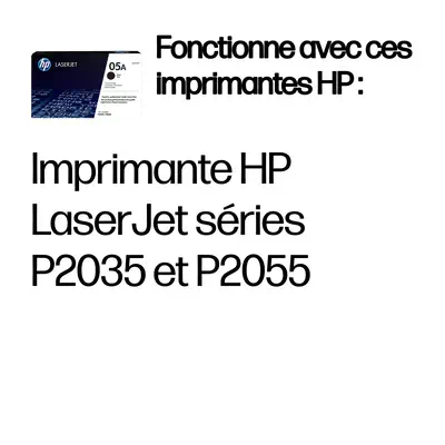 HP 05A toner LaserJet noir authentique HP - visuel 1 - hello RSE - Du texte noir et des graphismes complexes qui se démarquent