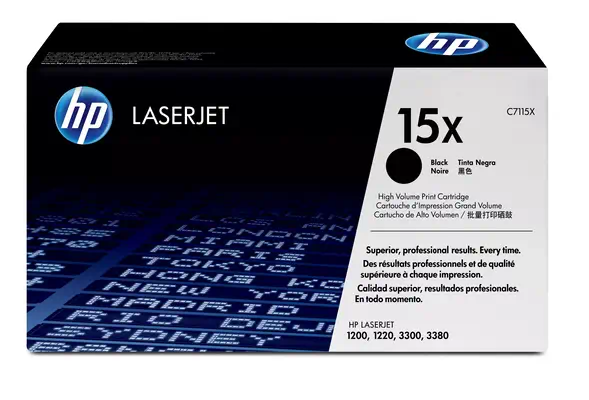 Revendeur officiel HP 15X original LaserJet Toner cartridge C7115X black high