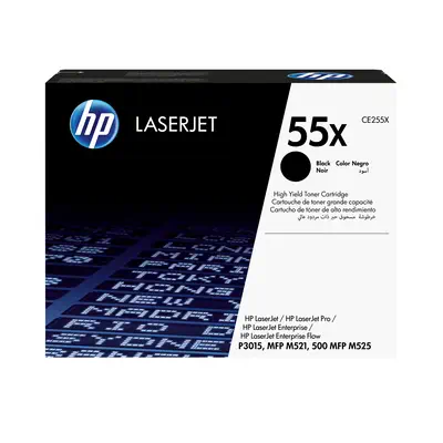 HP 55X toner LaserJet noir grande capacité authentique - Toner - visuel 1