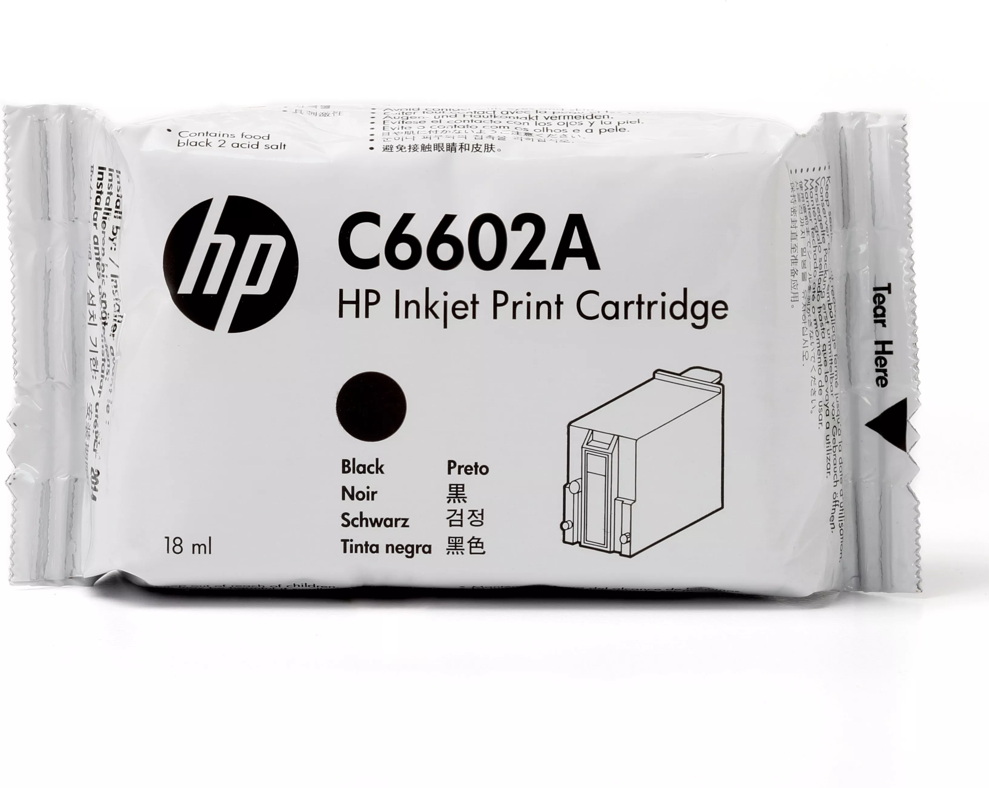 Achat HP original TIJ 1.0 original Ink cartridge C6602A black - 0725184302138