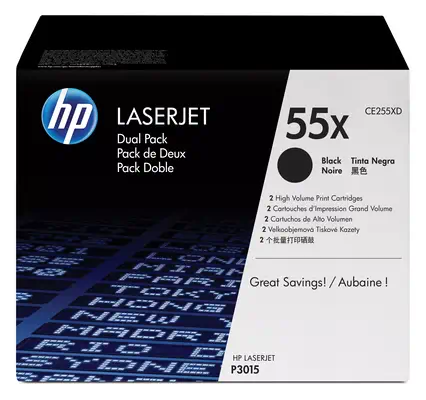 55X pack de 2 toners noir grande capacité authentiques - HP - Toner - visuel 5