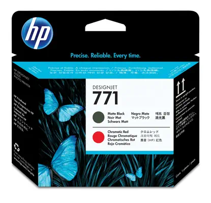 771 tête d'impression DesignJet noir mat/rouge chromatique - HP - Autres consommables - visuel 1