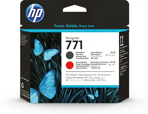 771 tête d'impression DesignJet noir mat/rouge chromatique - HP - Autres consommables - visuel 1