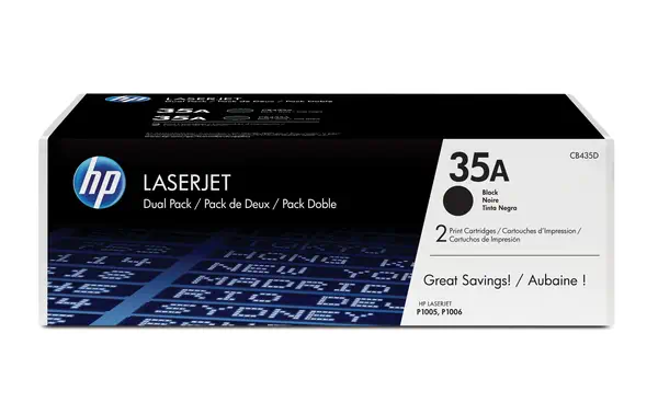 HP 35A pack de 2 toners LaserJet noir authentiques - Toner - visuel 5