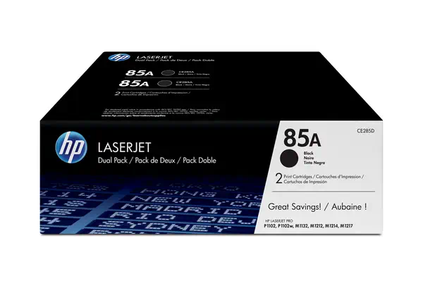 HP 85A pack de 2 toners LaserJet noir HP - visuel 1 - hello RSE - Une qualité et une fiabilité à toute épreuve