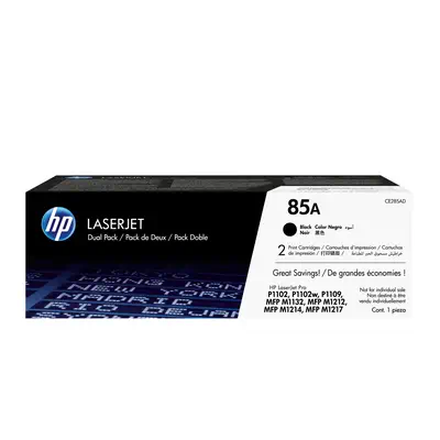 HP 85A pack de 2 toners LaserJet noir authentiques - Toner - visuel 1