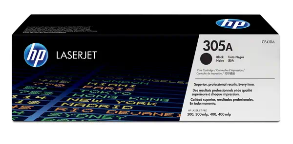 Revendeur officiel Toner HP 305A original LaserJet Toner cartridge CE410A black