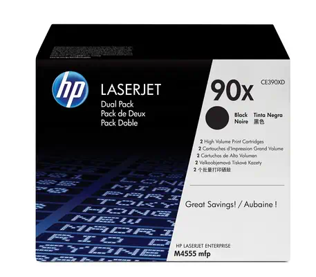 90X pack de 2 toners LaserJet noir grande capacité authentiques - HP - Toner - visuel 1