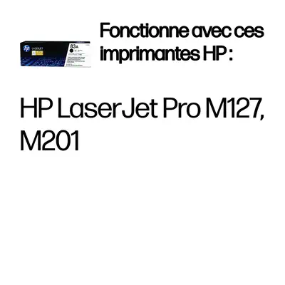 HP 83A toner LaserJet noir authentique - Toner - visuel 1