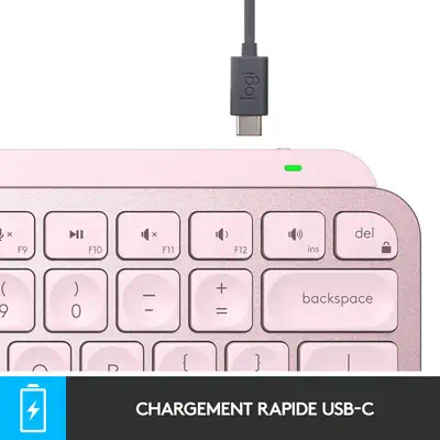Logitech MX Keys Mini Logitech - visuel 1 - hello RSE - CHARGE ET CONNEXION RAPIDES