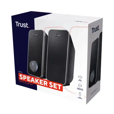 Trust 20179 haut-parleur Noir Avec fil 14 W Trust - visuel 1 - hello RSE - Listen in silence