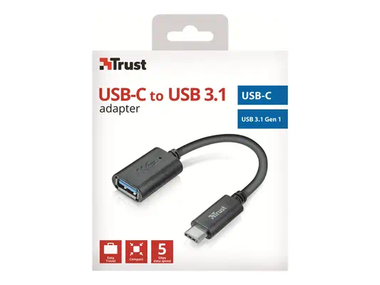 Trust 20967 câble USB 0,09 m USB C USB A Noir - Câble Audio - visuel 4