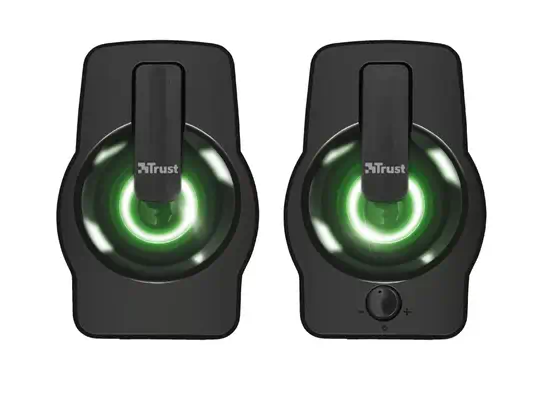 Trust Gemi Noir Avec fil 6 W Trust - visuel 1 - hello RSE - Système d'enceintes 2.0 à éclairage LED RGB