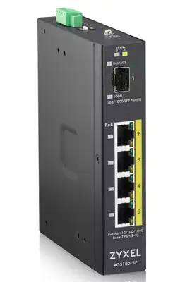 Zyxel RGS100-5P Non-géré L2 Gigabit Ethernet (10/100/1000) Connexion Ethernet, supportant l'alimenta - Switchs et Hubs - visuel 2
