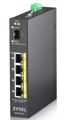Zyxel RGS100-5P Non-géré L2 Gigabit Ethernet (10/100/1000) Connexion Ethernet, supportant l'alimenta - Switchs et Hubs - visuel 1