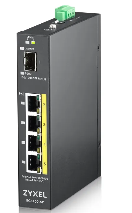 Zyxel RGS100-5P Non-géré L2 Gigabit Ethernet (10/100/1000) Connexion Ethernet, supportant l'alimenta comparaison