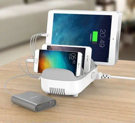 Compulocks 10PUSBDKS-UK Organiseur de station de chargement Autonome Gris, Blanc - Accessoires Tablette - visuel 6