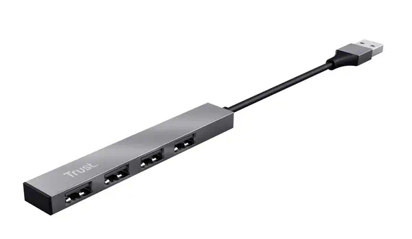 Trust Halyx USB 2.0 480 Mbit/s Aluminium Trust - visuel 1 - hello RSE - Optimisez votre capacité de travail