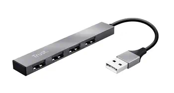 Avis Trust Halyx USB 2.0 480 Mbit/s Aluminium