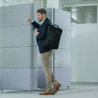 DICOTA Eco Backpack PRO 35,8 cm (14.1") Sac à dos Noir - Dicota - Sacoche & Housse - visuel 5