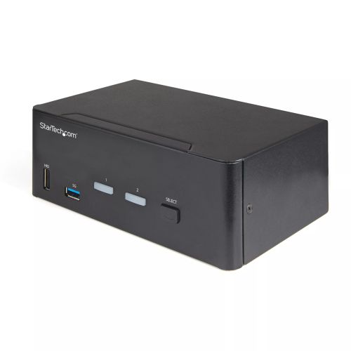 Vente StarTech.com Commutateur KVM HDMI 2.0, 2 Ports, 2 Écrans - 4K 60Hz Ultra HDR - Commutateur KVM de Bureau 4K HDMI 2.0 avec Hub USB 3.0 à 2 Ports (5Gbps) & 4x USB 2.0 HID, Audio - Commutation par Touches - TAA au meilleur prix