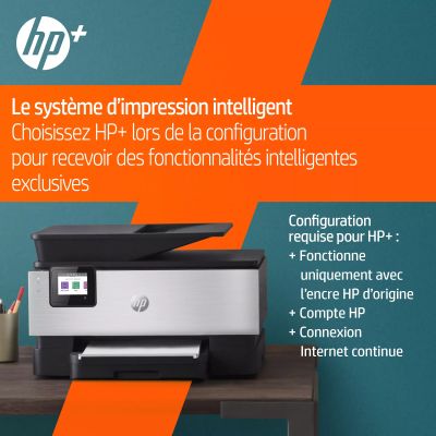 Imprimante Tout-en-un HP OfficeJet Pro 9019e, Couleur, Imprimante HP - visuel 1 - hello RSE - Numérisation incroyable, désormais sur votre smartphone