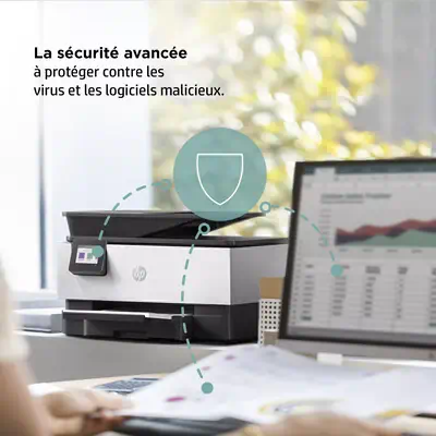 Imprimante Tout-en-un HP OfficeJet Pro 9019e, Couleur, Imprimante HP - visuel 1 - hello RSE - Sécurité améliorée