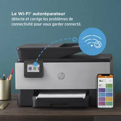 OfficeJet Pro 9019e Sans fil All-in-One Couleur Imprimante, Instant Ink; Impression recto-verso - HP - Multifonctions Jet d'encre - visuel 5
