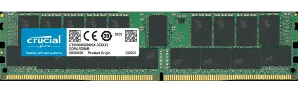 Crucial CT32G4RFD4293 module de mémoire 32 Go 1 x 32 Go DDR4 RDIMM ECC - Mémoire - visuel 1