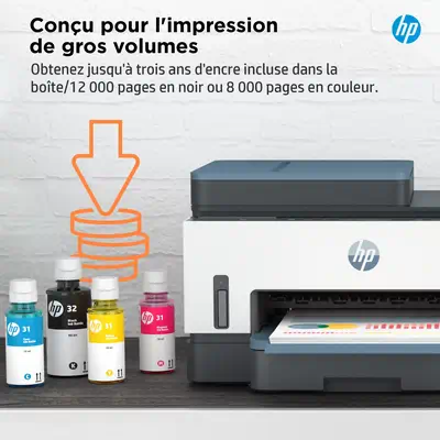 Smart Tank 7306 Sans fil All-in-One Couleur Imprimante, Impression recto-verso; copieur, scanner - HP - Autre Imprimante - visuel 5