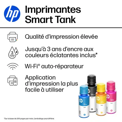 Smart Tank 7306 Sans fil All-in-One Couleur Imprimante, Impression recto-verso; copieur, scanner - HP - Multifonctions Jet d'encre - visuel 9