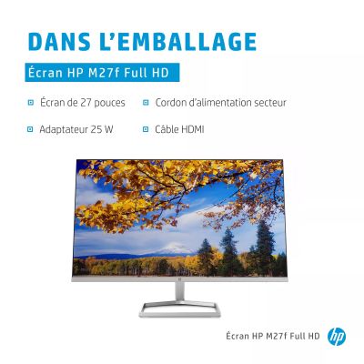 HP M27f 27p IPS FHD 16:9 1000:1 300cd/m2 HP - visuel 1 - hello RSE - Personnalisez et réglez facilement votre écran